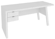 Mesa para Escritório com 02 Gavetas ME4122 Branco - Tecno Mobili