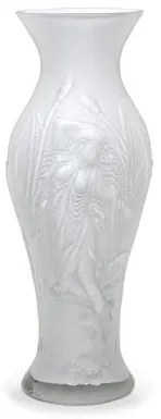 Vaso Nona Branco Leitoso Murano Cristais Cadoro