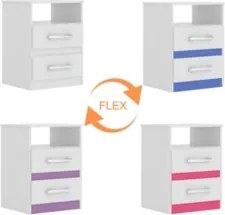 Cabeceira Cama Box Solteiro 90cm Greta Corano Marrom e 1 Mesa de Cabec