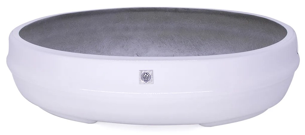Vaso Bacia Decorativo Osaka Branco g 16x65x52 Cm B02 - D'Rossi