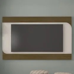Painel Tv 86 Pol 220cm Suspenso Reno Pinho/Off White A09   - Mpozenato