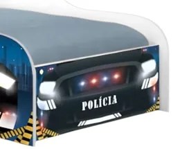 Cama Solteiro Infantil Baixa Para Colchão 188x88cm Policial K06 - Mpoz