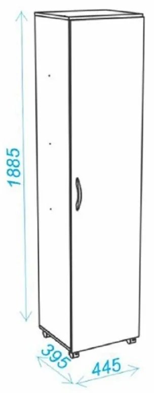 Armário Lavanderia 1 Porta Área De Serviço Bs 03 - Branco