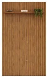 Painel para TV 60 Polegadas Ripado 143x240cm Pratisk D04 Freijó - Mpoz