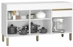 Armário de Cozinha 4 peças Balcão com Tampo 150cm Lina17 Z06 Supremo/F