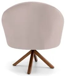 Kit 2 Poltronas Decorativas Giratórias Base Giromad Madeira Rafa C-309