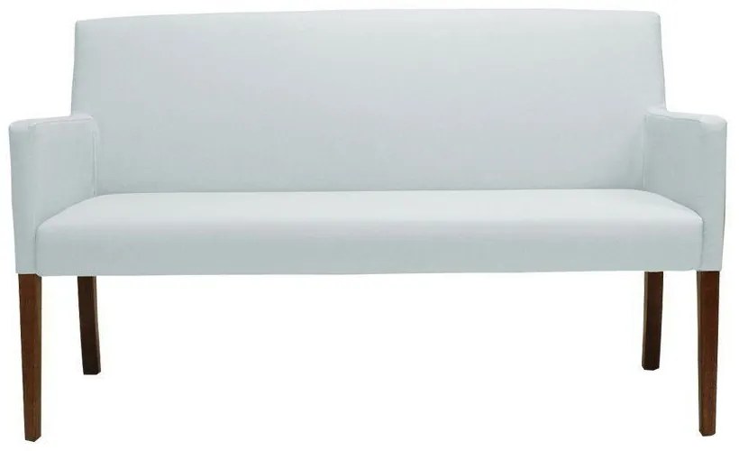 Poltrona 2 Lugares Liverpool Sala de Estar PU Sintético Branco G15 - Gran Belo