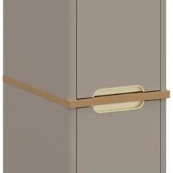 Paneleiro Armário de Cozinha 40cm 2 Portas Marina Cinammon L01 - Mpoze