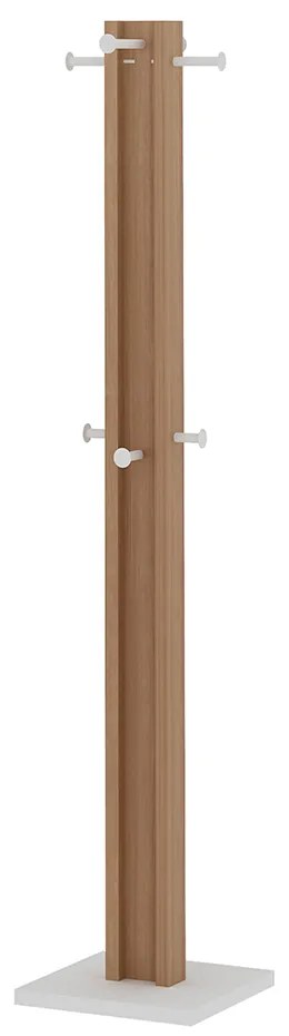 Cabideiro para Quarto Sala de Estar AZ1018 MDP Amendoa/Branco G69 - Gran Belo