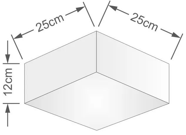 Plafon Para Varanda Gourmet Quadrado SV-3000 Cúpula Cor Palha