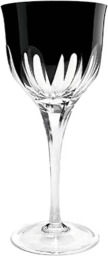 Taça de Cristal Lapidado P/ Licor 60ml - Preto Preto