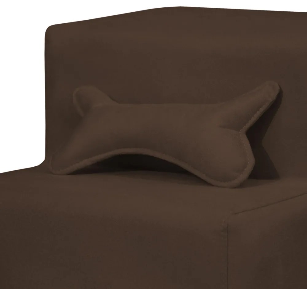 Escada Pet 3 Degraus Almofadada Suede Várias Cores - Marrom