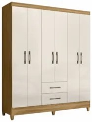 Guarda Roupa Casal 153cm 6 Portas Astra Freijó/Off Z17       - Mpozena