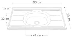 Armário de Cozinha CP02 Com Pia 100cm Pérola Z34 Branco - Mpozenat