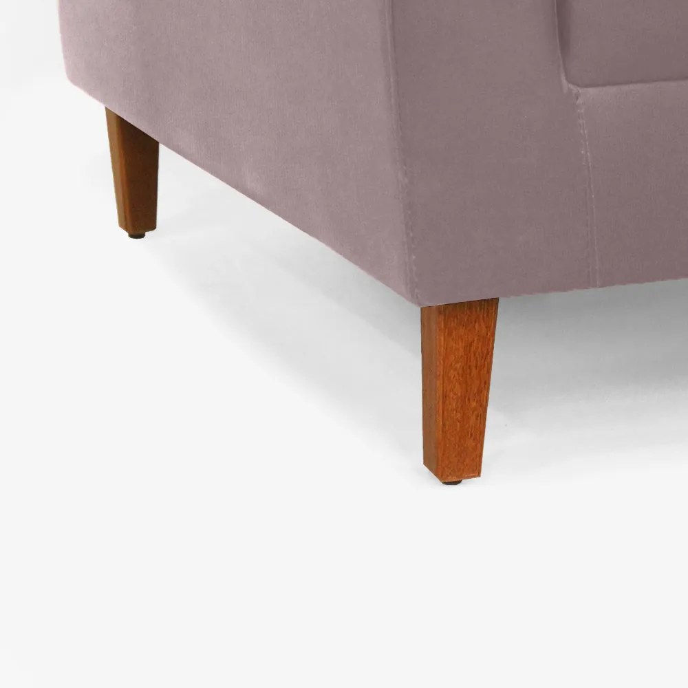 Poltrona Decorativa Gabriela Suede Crepe