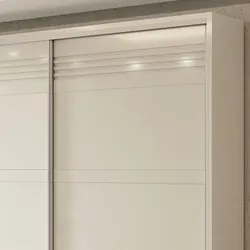 Guarda Roupa Casal 267cm 2 Portas de Correr 100% MDF TW603 Off White -
