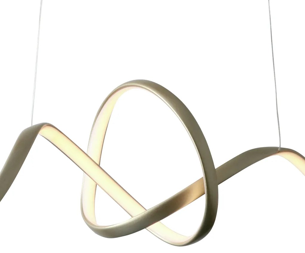 Pendente Lace 100X25Cm Led 36W 3000K Bivolt / Dourado | Studioluce Pd1... (Dourado)
