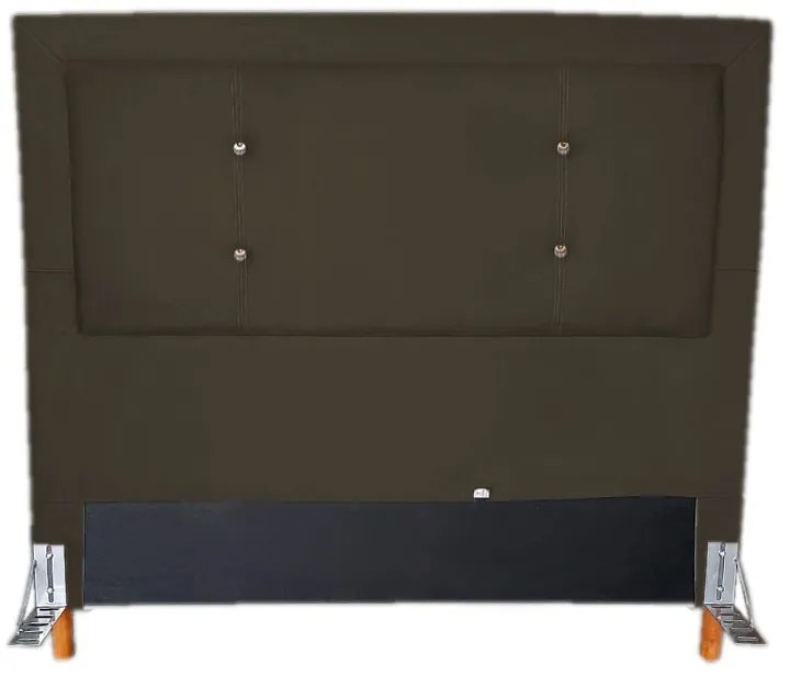 Cabeceira Cama Box King 195cm Caribe Suede Marrom - Sheep Estofados - Marrom