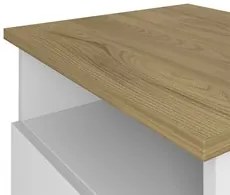 Conjunto Escritório Home Office 3 Peças Elai A06 Olmo/Branco - Mpozena