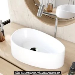 Cuba Pia Para Banheiro Gota 43cm Maitê C08 Branco - Mpozenato