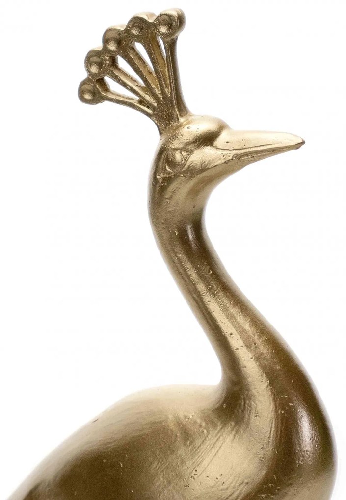 Escultura Decorativa Pavão 25x22 Cm - D'Rossi