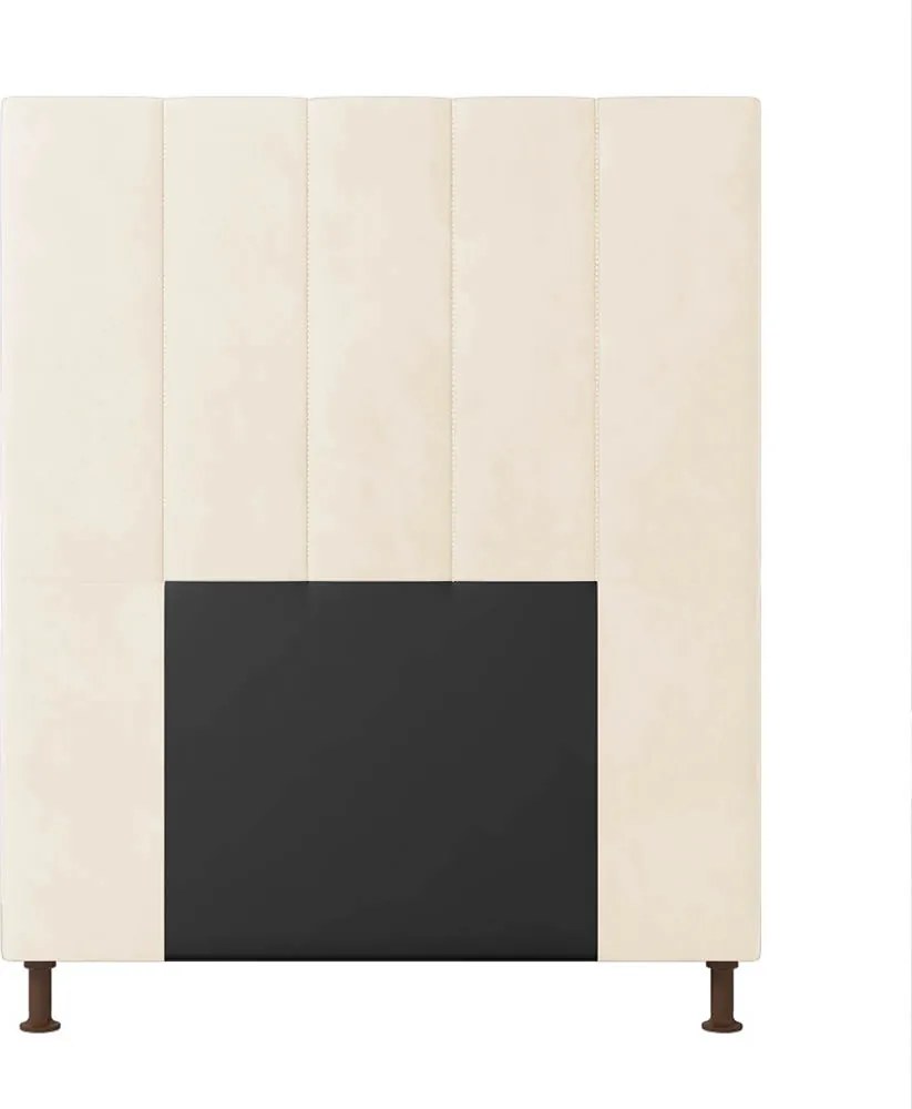 Cabeceira Solteiro Cama Box 90cm para Quarto Malibu Suede M11 - D'Rossi - Bege
