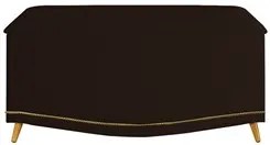 Calçadeira Baú Solteiro 90cm com Tachas Imperial J02 Sintético Marrom