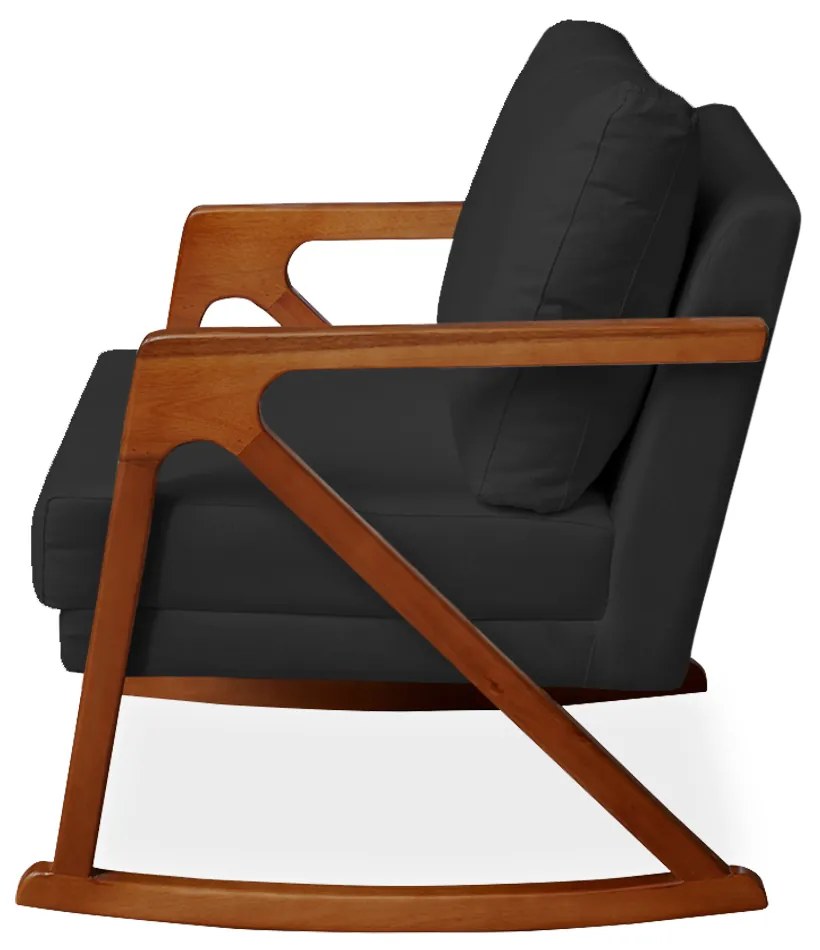 Poltrona Mona Amber Balanço Veludo Preto