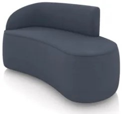 Sofá 2 Lugares Para Sala 140cm Orgânico Wendi Suede Azul Marinho I01