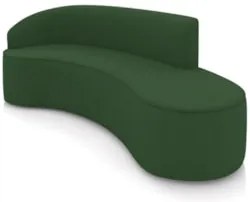 Sofá 4 Lugares Para Sala 220cm Orgânico Wendi Suede Verde I01  - Mpoze