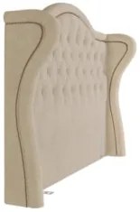 Cabeceira Cama Box Casal Queen 160cm Antibes Z37 Boucle Bege - Mpozena