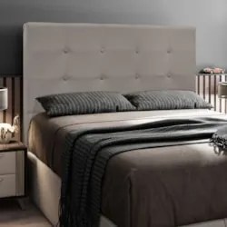 Cabeceira Cama Box Casal King 193cm Safira Suede Bege Z51 - Mpozenato