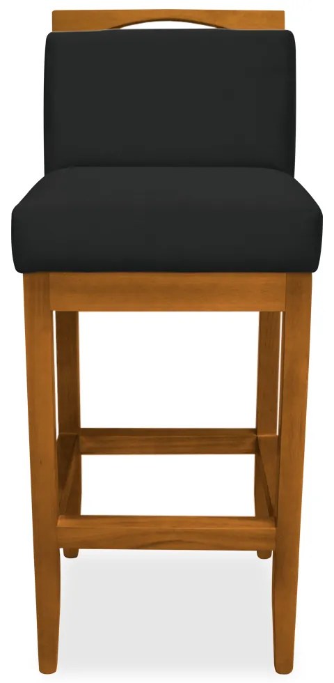 Kit 4 Banquetas Decorativa Elis Veludo Preto