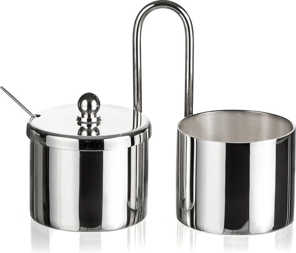 Conjunto de Açucareiro e Adoçante Shefield Plate - Prata  Prata