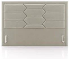 Cabeceira Cama Box Casal King 195cm Texas Z37 Veludo Bege - Mpozenato