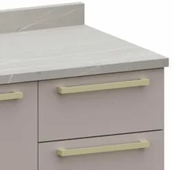 Balcão de Cozinha Com Tampo 80cm 2 Portas Mirella Freijó/Cinammon L01