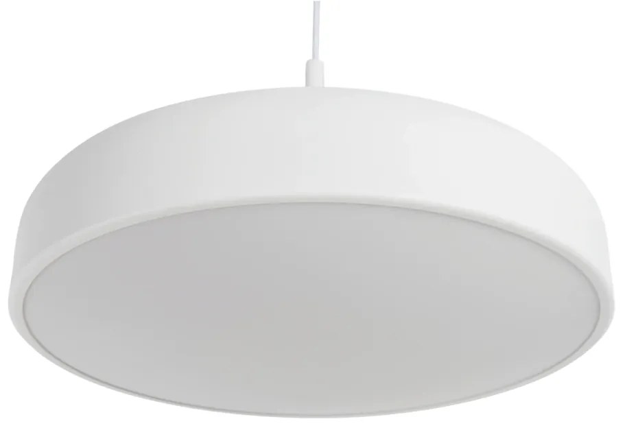Pendente Bis Ø50X13Cm 6Xe27 Com Difusor Convexo / Haste De 15Cm | Usin... (TT-M Titânio Metálico)