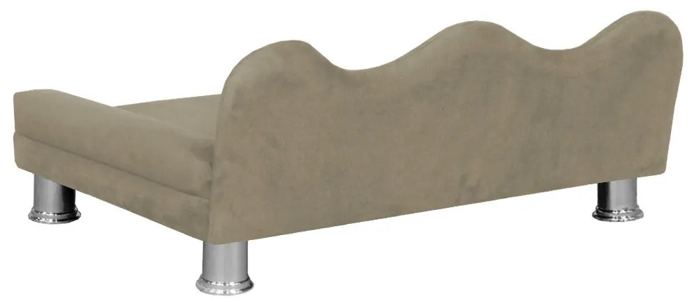 Cama Sofá Pet Meg Para Cães E Gatos Elegante e confortável Suede Nude
