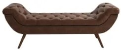 Puff Recamier Calçadeira 160cm Pés Palito Madeira Vêneto Z37 Couríssim