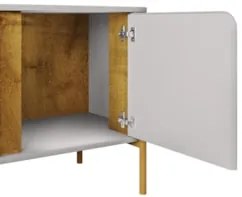 Rack Bancada Para TV 75 Pol 180cm Ricky Off/Naturalle B02 - Mpozenat