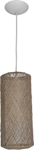 Pendente Juta Rustica Bege E Off White 16Cm