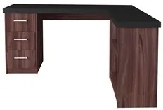 Escrivaninha Home Office 1 Prateleira Mobile Mali Preto/Ipê - Artany