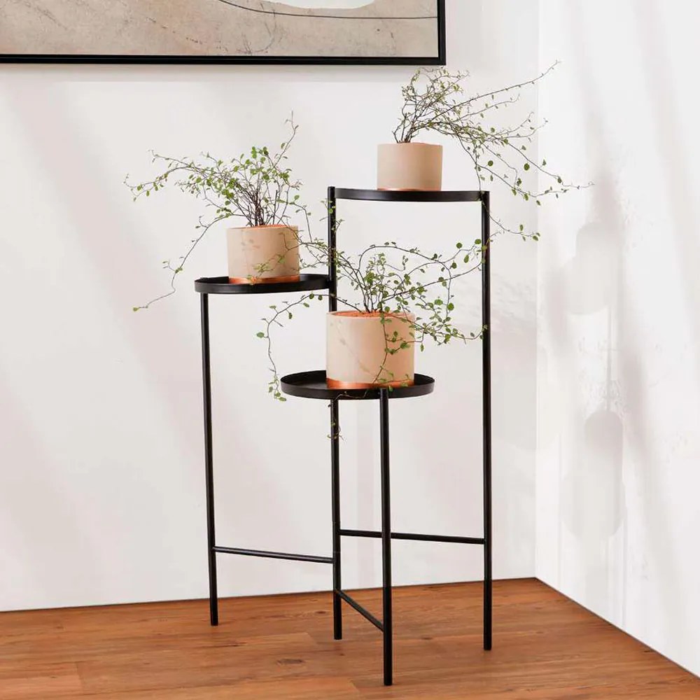 MESA DE APOIO PRETO 76X52 CM - DROSSI