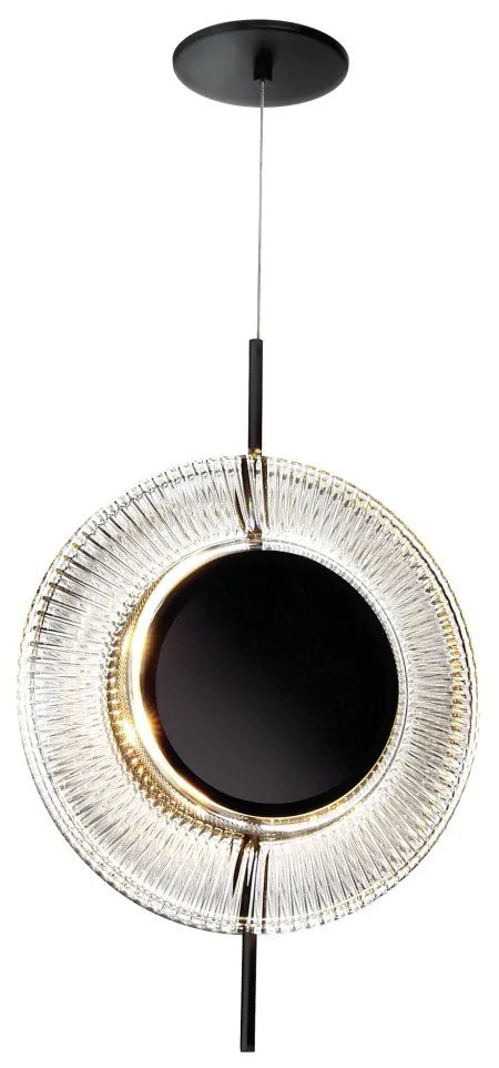 Pendente Sunflower Vertical Ø31X8,5X49,5Cm 04Xled 5,5W 2700K Metal Alu... (PRETO, 110v)