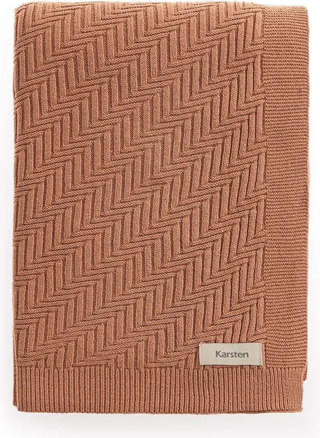 Manta de Tricô Karsten Salina  Bronze