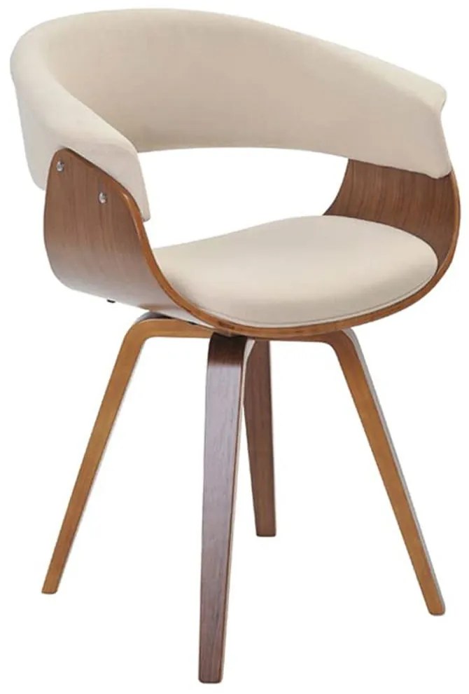 Cadeira Giratória Decorativa para Escritório Home Office Ohana Linho Bege G56 - Gran Belo