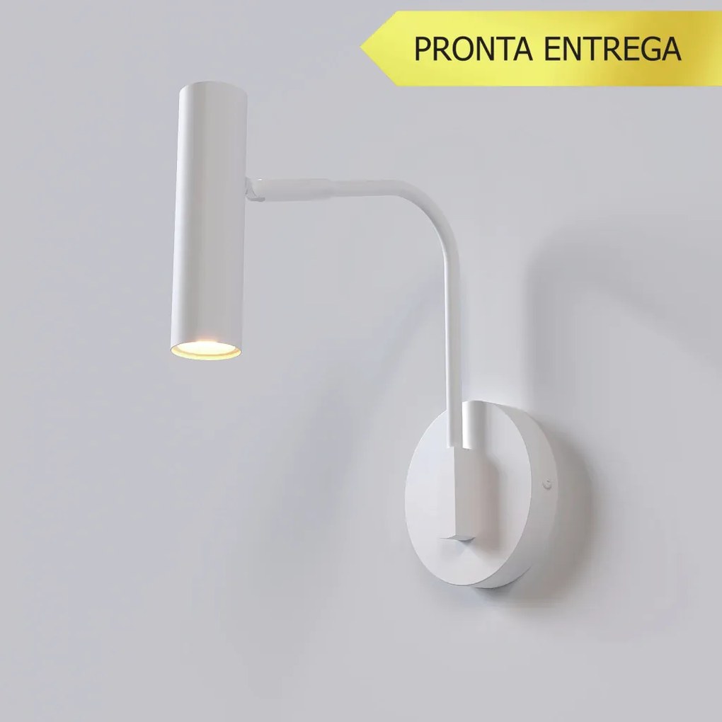 Arandela Tubo Braço Articulado 01Xmr11 - Qimporta Ar2319 (BRANCO)