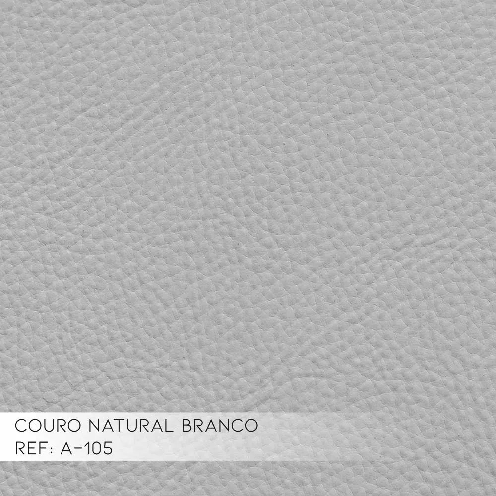 Sofá Retrátil 2 Lugares Bipartido Sala de Estar Piece 175cm Couro Branco - Gran Belo