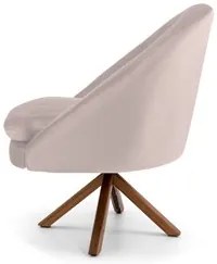 Kit 2 Poltronas Decorativas Giratórias Base Giromad Madeira Rafa C-309