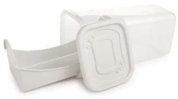 Porta Biscoito e Torrada Branco Plástico